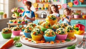 Receta Infantil de muffins de espinacas