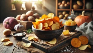 receta en microondas de chips de patata