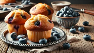 receta de muffins de arándanos sin gluten